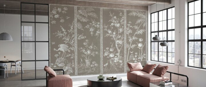 楽天市場 鳥 花 木 シノワズリ オリエンタル パーテーションの壁紙 輸入 カスタム壁紙 Photowall Meandia Ash 貼ってはがせるフリース壁紙 不織布 海外取り寄せのため1カ月程度でお届け 代引き 後払い不可 壁紙 屋本舗 カベガミヤホンポ