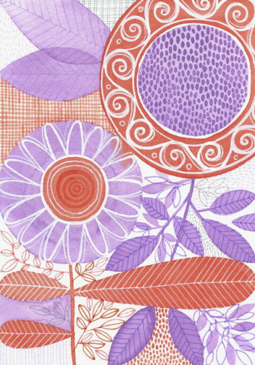 楽天市場 花 イラスト 赤 レッド 紫 パープルの壁紙 輸入 カスタム壁紙 Photowall Black Botany Xviii 貼ってはがせるフリース壁紙 不織布 海外取り寄せのため1カ月程度でお届け 代引き 後払い不可 壁紙 屋本舗 カベガミヤホンポ