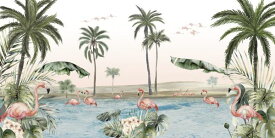 楽天市場 フラミンゴ 壁紙の通販