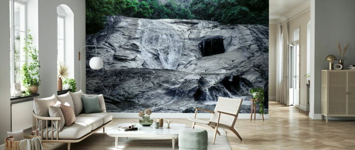 楽天市場 滝 岩 水の壁紙 輸入 カスタム壁紙 Photowall Rocky Outcrop 貼ってはがせるフリース壁紙 不織布 海外取寄せ商品 代引き 後払い不可 壁紙屋本舗 カベガミヤホンポ