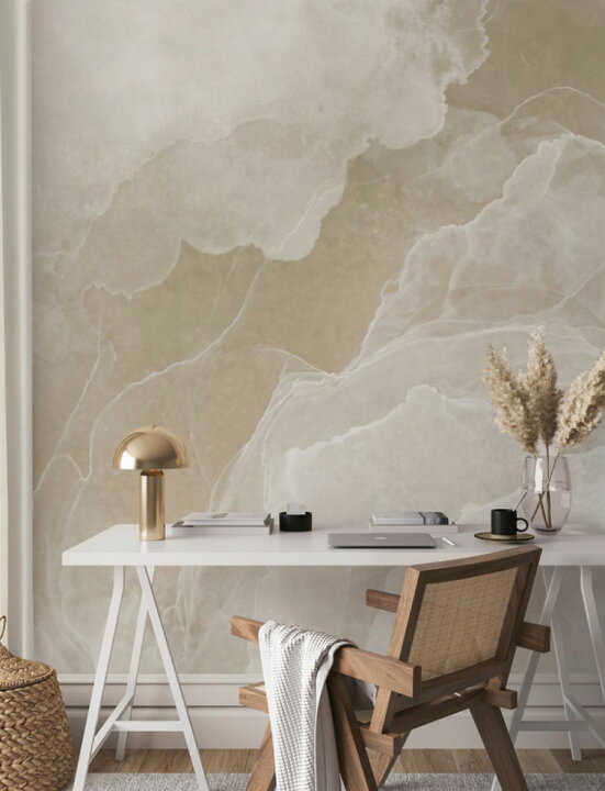 楽天市場 大理石 ストーン マーブル ベージュ テクスチャー フェイクの壁紙 輸入 カスタム壁紙 Photowall Marble Sands 貼ってはがせるフリース壁紙 不織布 海外取寄せ商品 代引き 後払い不可 壁紙屋本舗 カベガミヤホンポ