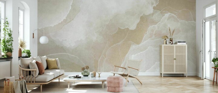 楽天市場 大理石 ストーン マーブル ベージュ テクスチャー フェイクの壁紙 輸入 カスタム壁紙 Photowall Marble Sands 貼ってはがせるフリース壁紙 不織布 海外取寄せ商品 代引き 後払い不可 壁紙屋本舗 カベガミヤホンポ