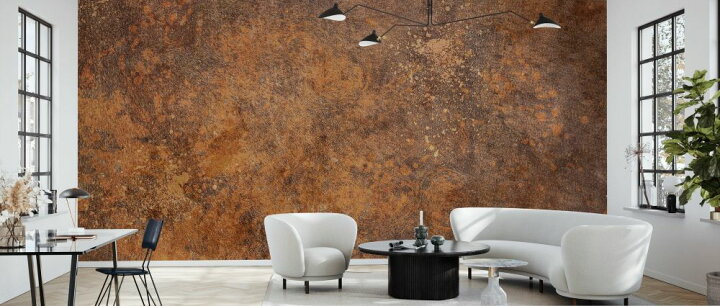 楽天市場 サビ 錆 鉄 アイアン テクスチャー フェイクの壁紙 輸入 カスタム壁紙 Photowall Rusty Concrete 貼ってはがせるフリース壁紙 不織布 海外取寄せ商品 代引き 後払い不可 壁紙屋本舗 カベガミヤホンポ
