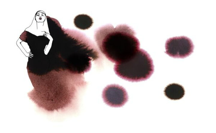 楽天市場 イラスト 水彩画 女性 茶色 ブラウンの壁紙 輸入 カスタム壁紙 Photowall Almost Black Dress Ii 貼ってはがせるフリース壁紙 不織布 海外取寄せ商品 代引き 後払い不可 壁紙屋本舗 カベガミヤホンポ