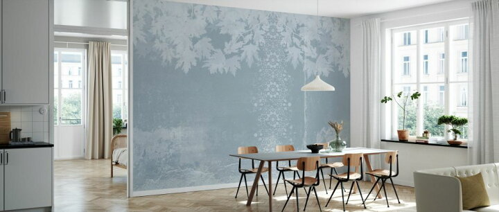 楽天市場 モロッカン モロッコ タイル 木 植物 葉 青 ブルーの壁紙 輸入 カスタム壁紙 Photowall Moroccan Corner Blue 貼ってはがせるフリース壁紙 不織布 海外取寄せ商品 代引き 後払い不可 壁紙屋本舗 カベガミヤホンポ