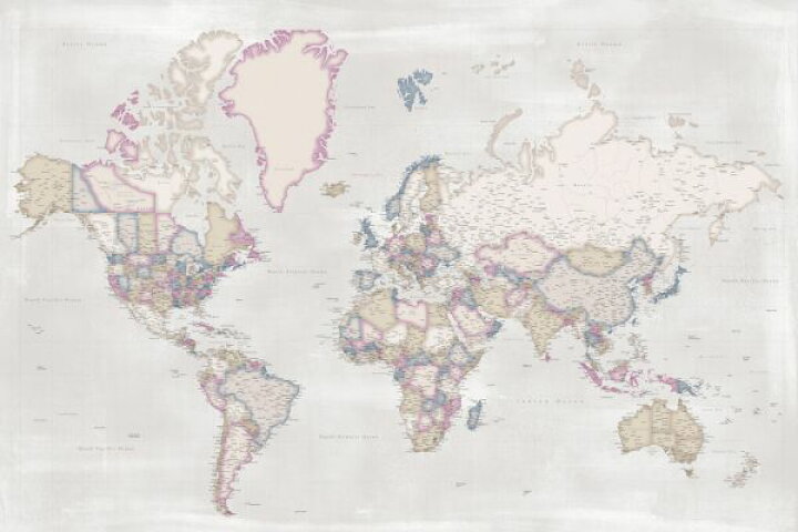 楽天市場 世界地図 マップ 色分けの壁紙 輸入 カスタム壁紙 Photowall World Map With Cities Xxxiv 貼ってはがせるフリース壁紙 不織布 海外取寄せ商品 代引き 後払い不可 壁紙屋本舗 カベガミヤホンポ