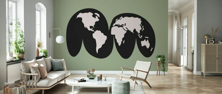 楽天市場 イラスト 世界地図 オーレ エクセル 北欧 緑 グリーンの壁紙 輸入 カスタム壁紙 Photowall World Olive 貼ってはがせるフリース壁紙 不織布 海外取寄せ商品 代引き 後払い不可 壁紙屋本舗 カベガミヤホンポ