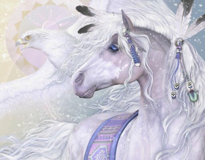 楽天市場 馬 白馬 動物 鳥 イラストの壁紙 輸入 カスタム壁紙 Photowall Winter Solstice 332 貼ってはがせるフリース壁紙 不織布 海外取寄せ商品 代引き 後払い不可 壁紙屋本舗 カベガミヤホンポ