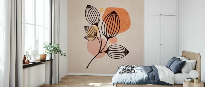 楽天市場 植物 葉 ボタニカル ベージュ イラストの壁紙 輸入 カスタム壁紙 Photowall Boho Leaves Ii 貼ってはがせるフリース壁紙 不織布 海外取寄せ商品 代引き 後払い不可 壁紙屋本舗 カベガミヤホンポ