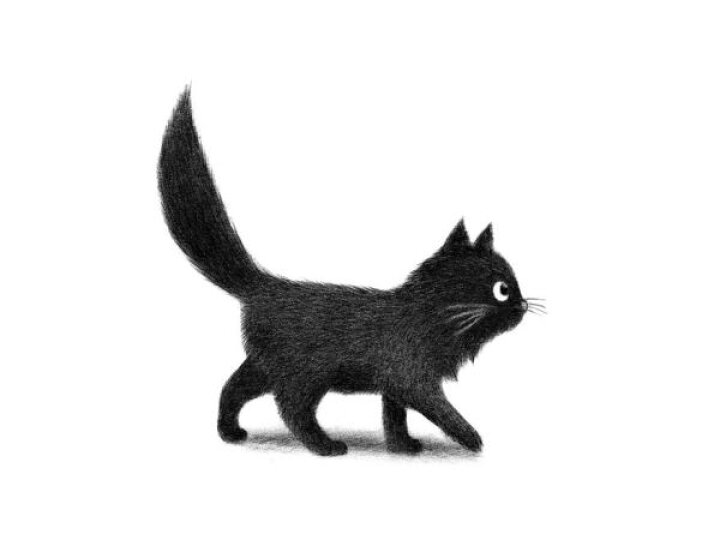 楽天市場 猫 ネコ 黒猫 イラスト キッズ 子ども部屋の壁紙 輸入 カスタム壁紙 Photowall Creeping Cat 貼ってはがせるフリース壁紙 不織布 海外取寄せ商品 代引き 後払い不可 壁紙屋本舗 カベガミヤホンポ