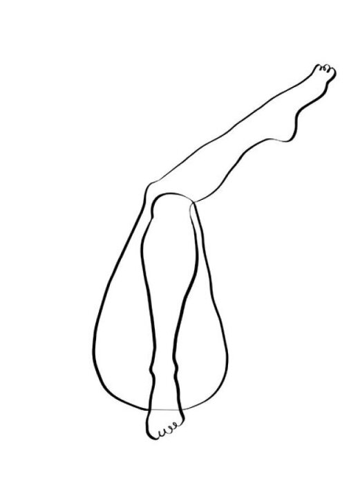 楽天市場 イラスト ラインアート 脚 白 ホワイト 韓国インテリアの壁紙 輸入 カスタム壁紙 Photowall Legs 貼ってはがせるフリース壁紙 不織布 海外取寄せ商品 代引き 後払い不可 壁紙屋本舗 カベガミヤホンポ