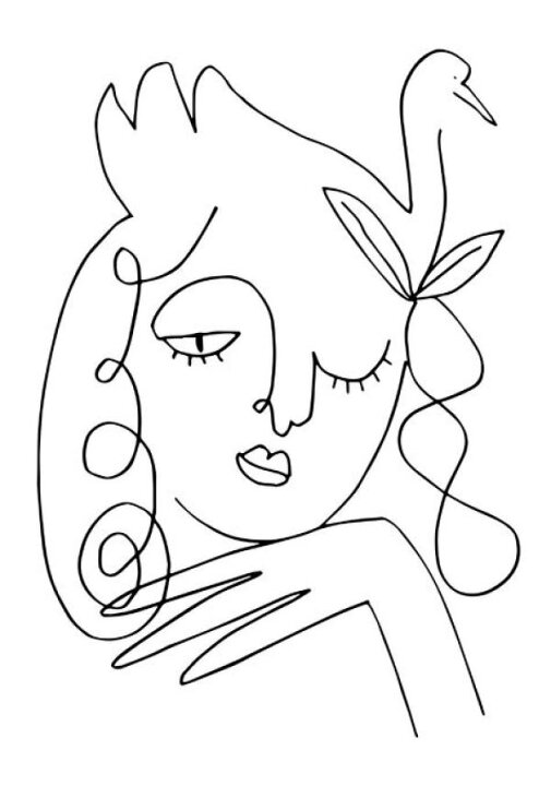 楽天市場 イラスト ラインアート 女性 花 白 ホワイト 韓国インテリアの壁紙 輸入 カスタム壁紙 Photowall White Swan 貼ってはがせるフリース壁紙 不織布 海外取寄せ商品 代引き 後払い不可 壁紙屋本舗 カベガミヤホンポ