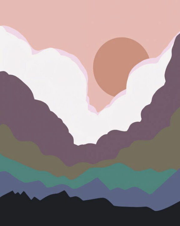 楽天市場 風景画 イラスト シンプルの壁紙 輸入 カスタム壁紙 Photowall Cloudy Sunset 309 貼ってはがせるフリース壁紙 不織布 海外取寄せ商品 代引き 後払い不可 壁紙屋本舗 カベガミヤホンポ