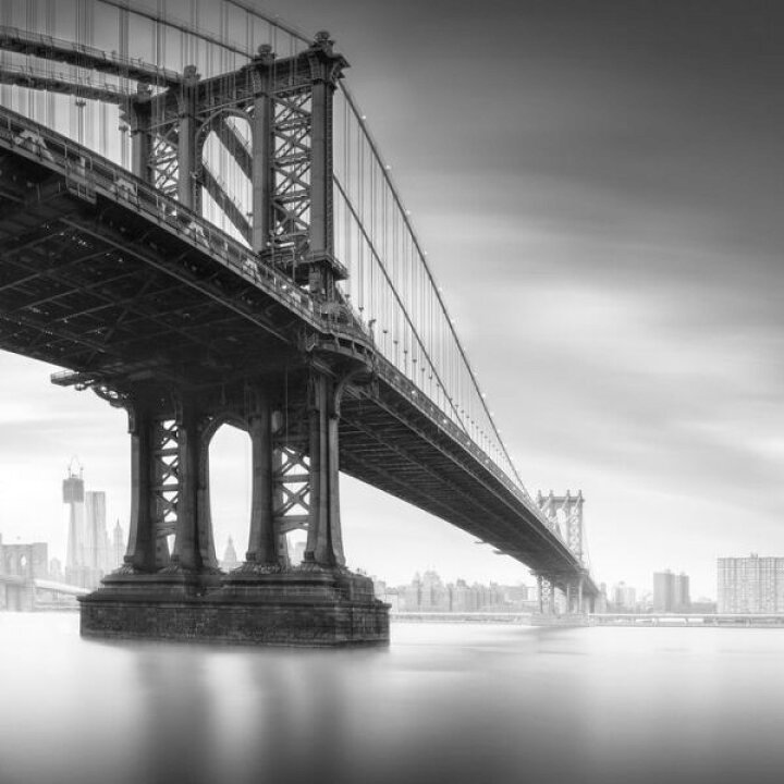 楽天市場 マンハッタン 橋 写真 白黒 モノクロ モノトーンの壁紙 輸入 カスタム壁紙 Photowall Manhattan Bridge 325 貼ってはがせるフリース壁紙 不織布 海外取寄せ商品 代引き 後払い不可 壁紙屋本舗 カベガミヤホンポ