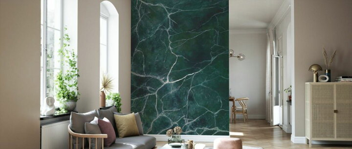 楽天市場 大理石 マーブル 緑 グリーン 深緑の壁紙 輸入 カスタム壁紙 Photowall Jade Marble Ii 貼ってはがせるフリース壁紙 不織布 海外取寄せ商品 代引き 後払い不可 壁紙屋本舗 カベガミヤホンポ
