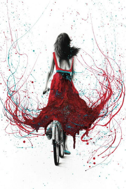 楽天市場 自転車 イラスト ドリッピング スプラッシュ 赤 レッドの壁紙 輸入 カスタム壁紙 Photowall New Heart Bicycle E847 貼ってはがせるフリース壁紙 不織布 海外取寄せ商品 代引き 後払い不可 壁紙屋本舗 カベガミヤホンポ