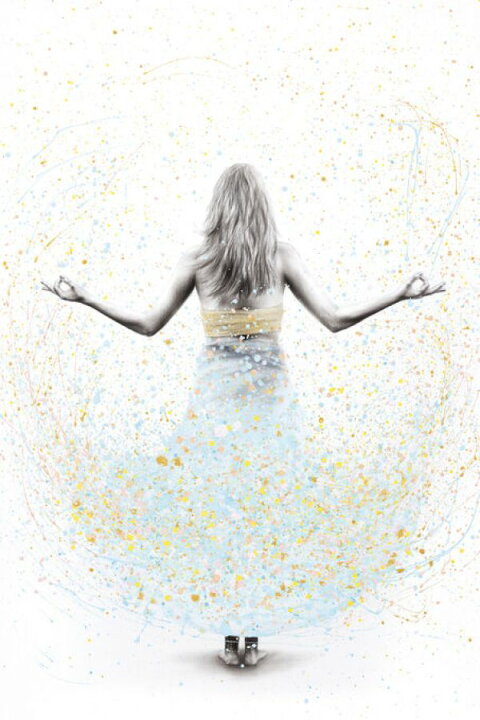 楽天市場 女性 ドレス イラスト ドリッピング スプラッシュ 水色 黄色 イエローの壁紙 輸入 カスタム壁紙 Photowall Morning Balance E901 貼ってはがせるフリース壁紙 不織布 海外取寄せ商品 代引き 後払い不可 壁紙屋本舗 カベガミヤホンポ