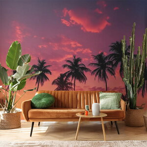 TCYI[_[ ~[ǎ t[XǎîȂjSilhouette palm tree at tropical beach NSO-G00301