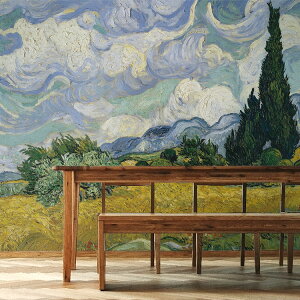 ySiΏۃN[|zzz ̂鏬̕ǎ TCYI[_[ǎ t[XǎîȂjm Sbz Wheat Field with Cypresses NSO-S00025