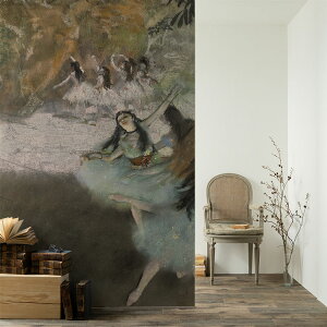 【全品対象クーポン配布中】 踊り子の壁紙 サイズオーダー壁紙 フリース壁紙(のりなし)西洋画 ドガ On the Stage NSO-S00052