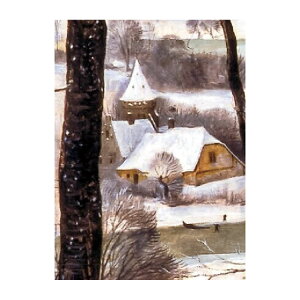 【全品対象クーポン配布中】 【サンプル専用】サイズオーダー壁紙 フリース壁紙(のりなし)サンプル 西洋画 ピーテル・ブリューゲル(父) Hunters in the Snow NSO-S00039 サンプル