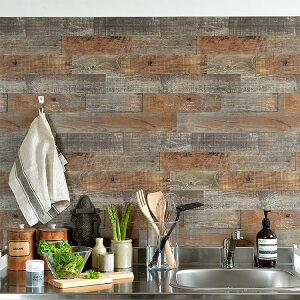 ySiΏۃN[|zzz \Ă͂ pCN V[ǎ obNXvbV / Farm Wood Peel and Stick Wallpaper / BHF3045i45.72cm×2.74mj ǎ{