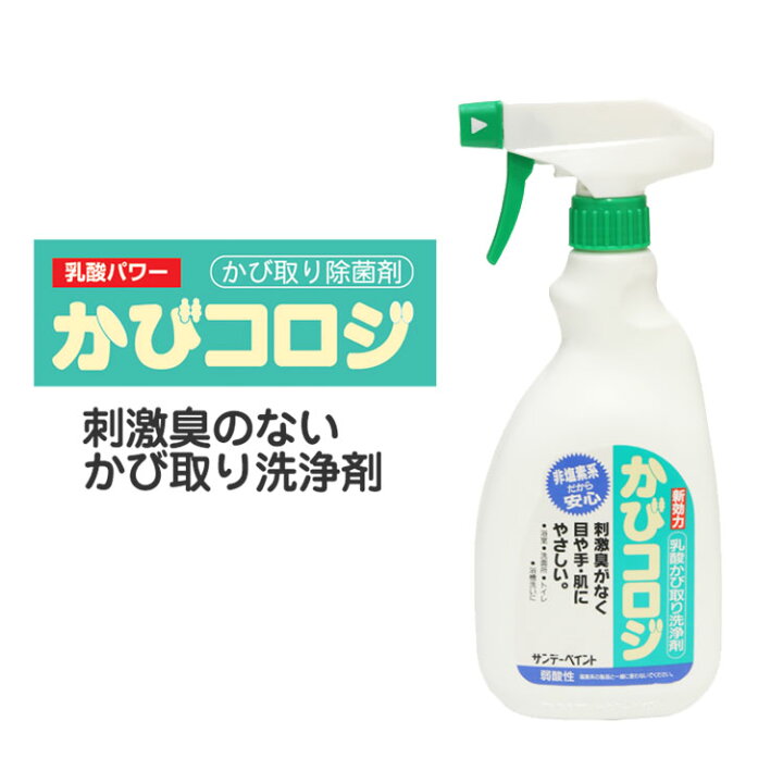 楽天市場 乳酸かび取り洗浄剤 非塩素系 かびコロジ 500ml サンデーペイント あす楽対応 壁紙屋本舗 壁紙屋本舗 カベガミヤホンポ