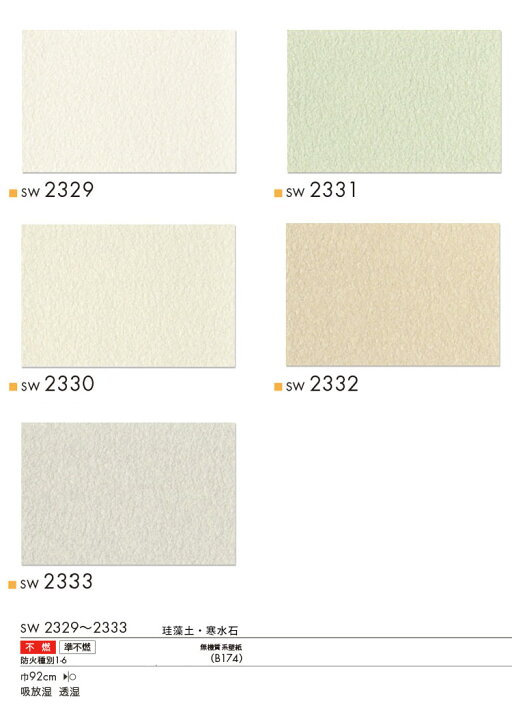楽天市場 サンプル専用 壁紙 サンプル シンコール ウォールプロ16 19 Sw2329 Sw2333 メール便ok 壁紙 屋本舗 カベガミヤホンポ