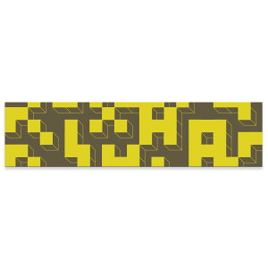 アートパネル ワイドサイズ widesize 横長 絵 絵画 飾り 1200mmx300mm フォト 壁掛け 木枠 インテリア おしゃれ アート 黄色 イエロー 模様 迷路 007570