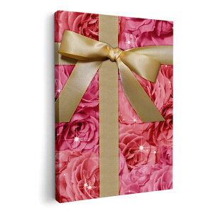 アートパネル 絵 絵画 飾り 選べるサイズ 594×841mm A1 モダン 玄関 写真 フォト インテリア おしゃれ 003149 花 リボン ピンク