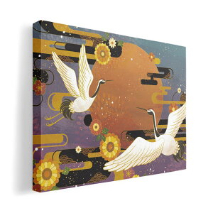 サイズが選べる!アートパネル 絵 絵画 飾り 選べるサイズ A1 A2 A3 A4 A5 モダン 玄関 写真 フォト インテリア 鶴 和風 033943