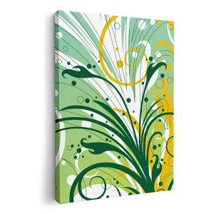 アートパネル 絵 絵画 飾り 選べるサイズ 594×841mm A1 モダン 玄関 写真 フォト インテリア おしゃれ 007791 植物 水色 イエロー 黄色