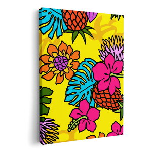 アートパネル 絵 絵画 飾り 選べるサイズ 594×841mm A1 モダン 玄関 写真 フォト インテリア おしゃれ 008359 花 フラワー 黄色 イエロー 模様