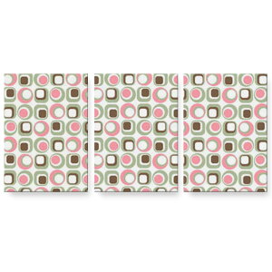 アートパネル 絵 絵画 飾り 選べるサイズ 594×841mm A1 3枚セット セット物 モダン 玄関 写真 フォト インテリア おしゃれ 000093 ピンク 模様