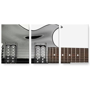 アートパネル 絵 絵画 飾り 選べるサイズ 594×841mm A1 3枚セット セット物 モダン 玄関 写真 フォト インテリア おしゃれ 000236 ギター ベース 音楽