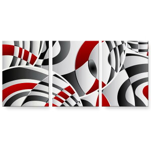 アートパネル 3連 3枚セット 絵 絵画 飾り igsticker 594mmx420mm A2 フォト 壁掛け 木枠 インテリア おしゃれ 000484 市松模様 ウェーブ