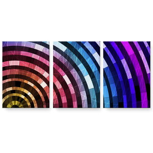 アートパネル 絵 絵画 飾り 選べるサイズ 594×841mm A1 3枚セット セット物 モダン 玄関 写真 フォト インテリア おしゃれ 000514 クール ステンドグラス カラフル