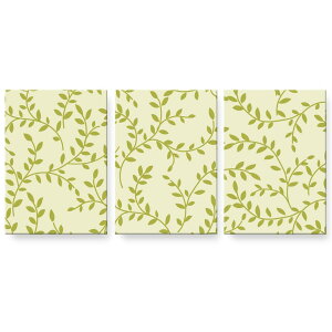 アートパネル 3連 3枚セット 絵 絵画 飾り igsticker 594mmx420mm A2 フォト 壁掛け 木枠 インテリア おしゃれ 000697 リーフ 葉