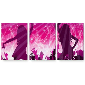 アートパネル 絵 絵画 飾り 選べるサイズ 594×841mm A1 3枚セット セット物 モダン 玄関 写真 フォト インテリア おしゃれ 000818 クラブ 音楽