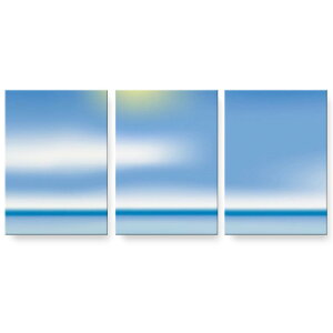 アートパネル 絵 絵画 飾り 選べるサイズ 594×841mm A1 3枚セット セット物 モダン 玄関 写真 フォト インテリア おしゃれ 001431 太陽 海