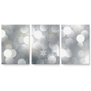 アートパネル 絵 絵画 飾り 選べるサイズ 594×841mm A1 3枚セット セット物 モダン 玄関 写真 フォト インテリア おしゃれ 001450 水玉 雪の結晶