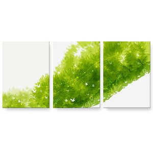 アートパネル 絵 絵画 飾り 選べるサイズ 594×841mm A1 3枚セット セット物 モダン 玄関 写真 フォト インテリア おしゃれ 001847 花  緑