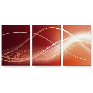 アートパネル 絵 絵画 飾り 選べるサイズ 594×841mm A1 3枚セット セット物 モダン 玄関 写真 フォト インテリア おしゃれ 001899 星 シンプル 赤