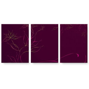 アートパネル 3連 3枚セット 絵 絵画 飾り igsticker 594mmx420mm A2 フォト 壁掛け 木枠 インテリア おしゃれ 002248 木目 花 イラスト ピンク