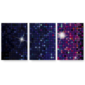 アートパネル 3連 3枚セット 絵 絵画 飾り igsticker 594mmx420mm A2 フォト 壁掛け 木枠 インテリア おしゃれ 002251 木目 模様 ピンク 青