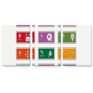 アートパネル 3連 3枚セット 絵 絵画 飾り igsticker 594mmx420mm A2 フォト 壁掛け 木枠 インテリア おしゃれ 002667 星座 カラフル