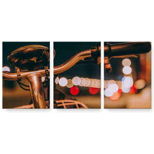 アートパネル 絵 絵画 飾り 選べるサイズ 594×841mm A1 3枚セット セット物 モダン 玄関 写真 フォト インテリア おしゃれ 022976 自転車 写真