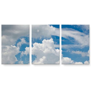 アートパネル 絵 絵画 飾り 選べるサイズ 594×841mm A1 3枚セット セット物 モダン 玄関 写真 フォト インテリア おしゃれ 023137 空 雲 自然