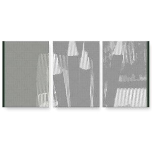 アートパネル 3連 3枚セット 絵 絵画 飾り igsticker 594mmx420mm A2 フォト 壁掛け 木枠 インテリア おしゃれ 023660 鉛筆 モノクロ