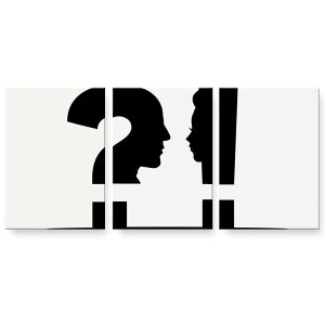 アートパネル 3連 3枚セット 絵 絵画 飾り igsticker 594mmx420mm A2 フォト 壁掛け 木枠 インテリア おしゃれ 023720 マーク 白黒